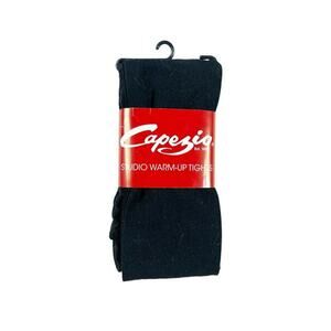 NEW Capezio Black Studio Warm Up Tights Large 10-12 Girl's